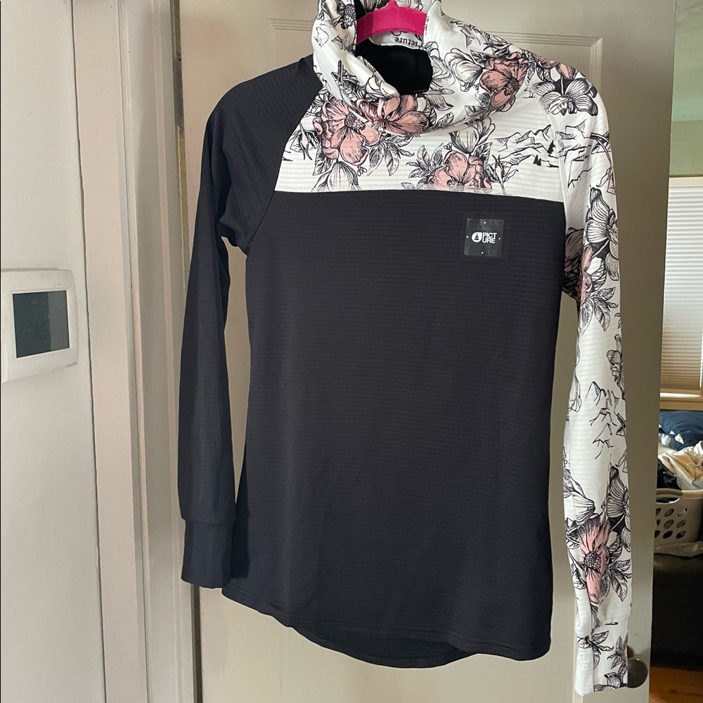 Picture Blossom Grid Fleece Ski Midlayer EUC